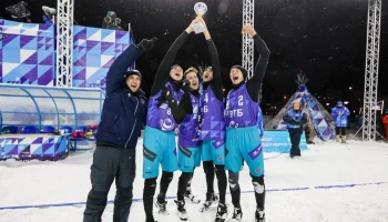 Ямальская команда по снежному волейболу «Факел» — победитель первого этапа чемпионата России